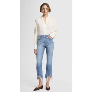 7 For All Mankind High Rise Slim Kick‎ Jeans light denim Size 29 X 26 Y2K